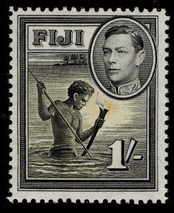 FIJI GVI SG262, 1s black & yellow, NH MINT.