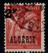 Algeria - #207 Iris Surcharged  - Used