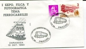D33796 Trains Locomotives Railroad Zaragoza Cover Spain
