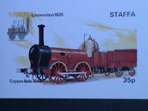 STAFFA - CLASSIC ANTIQUE LOCOMOTIVE-TRAIN S/S VERY FINE  WE SHIP TO WORLDWIDE