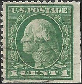 # 405 Used Unknown Ink Prob at Toga Button Green George Washington