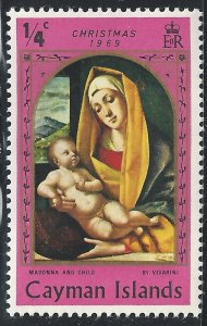 Cayman Islands #245 1/4c Madonna and Child ~ MH