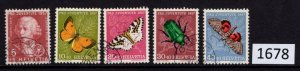 Switzerland Scott B267-71 CTO set of 5 (1678), Free Shipping