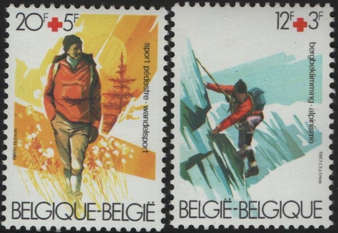 BELGIUM B1023-4 MNH F/VF SET OF 2