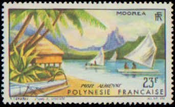 French Polynesia #211-215, C32, Complete Set(6), 1964, Never Hinged