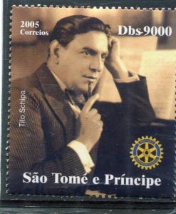 Sao Tome & Principe 2005 MUSIC Tito Schipa Rotary Int. set Perforated Mint (NH)