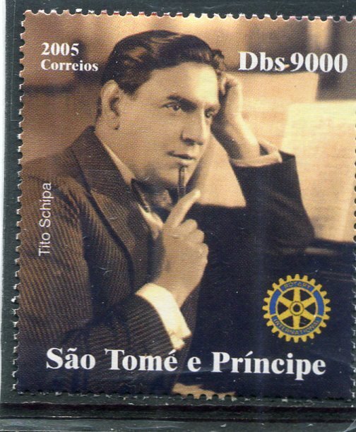 Sao Tome & Principe 2005 MUSIC Tito Schipa Rotary Int. set Perforated Mint (NH)