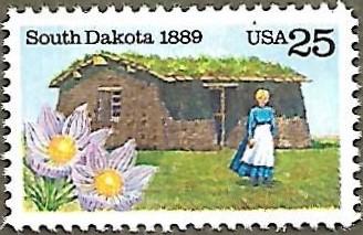 United States #2416 25c South Dakota Statehood Centennial MLH (1989)