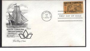 US  FDC 1407, First SC Settlement cachet, Charleston, SC, Cat. $1.00 ... 7504199