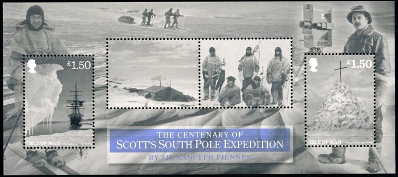 Isle of Man --2012- South Pole Expedition  MNH  Sheet  # 1527