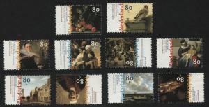 Netherlands 1029a-j MH