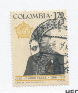 Colombia 1967 Airmail - Scott C487 used - Jose Joaquim Casas