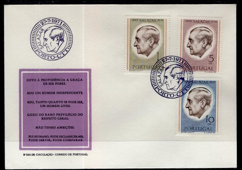 Portugal 1103-1105 U/A FDC