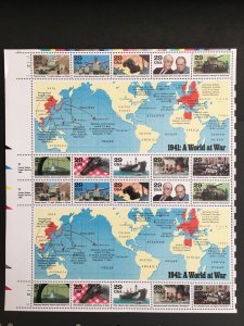 1991 sheet World War II: 1941 A World at War Sc# 2559