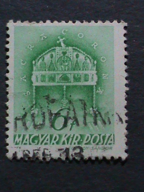 ​HUNGARY-1939 OVER 83 YEARS-VERY OLD-CROWN OF ST. STEPHEN USE STAMPS VERY FINE