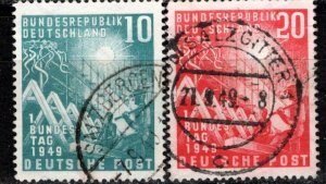 Germany Bund Scott # 665 - 666, used