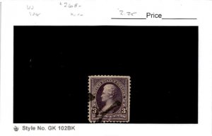 United States Postage Stamp, #268 Used, 1895 Jefferson (AE)