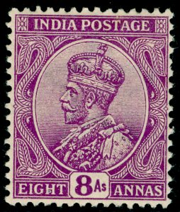 INDIA SG180, 8a deep mauve, LH MINT. Cat £25.