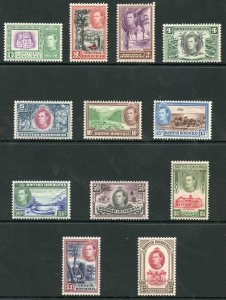 British Honduras SG150/61 1938-47 KGVI Set of 12 Wmk Mult Script CA M/M 
