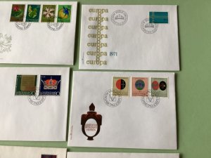 Liechtenstein 1971 postal stamps covers 9  items Ref A1364