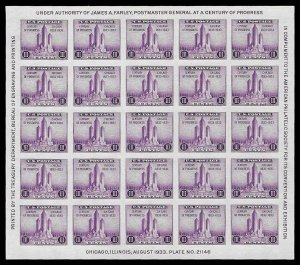 PCBstamps  US # 731 S.S. 75c(25x3c)Amer. Philatelic Society, MNH, (4)