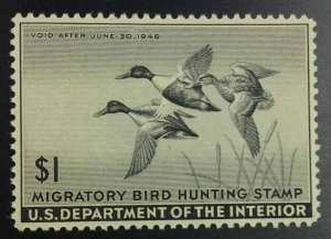 MOMEN: US STAMPS #RW12 DUCK MINT OG NH VF/XF LOT #72992*