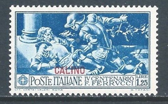 Italy-Calino #15 NH 1.25L Maramaldo Killing Ferrucci Issue Ovptd. Calino