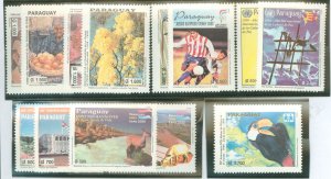 Paraguay #2624/2645 Mint (NH) Single (Complete Set) (Flora) (Sports) (Wildlife)