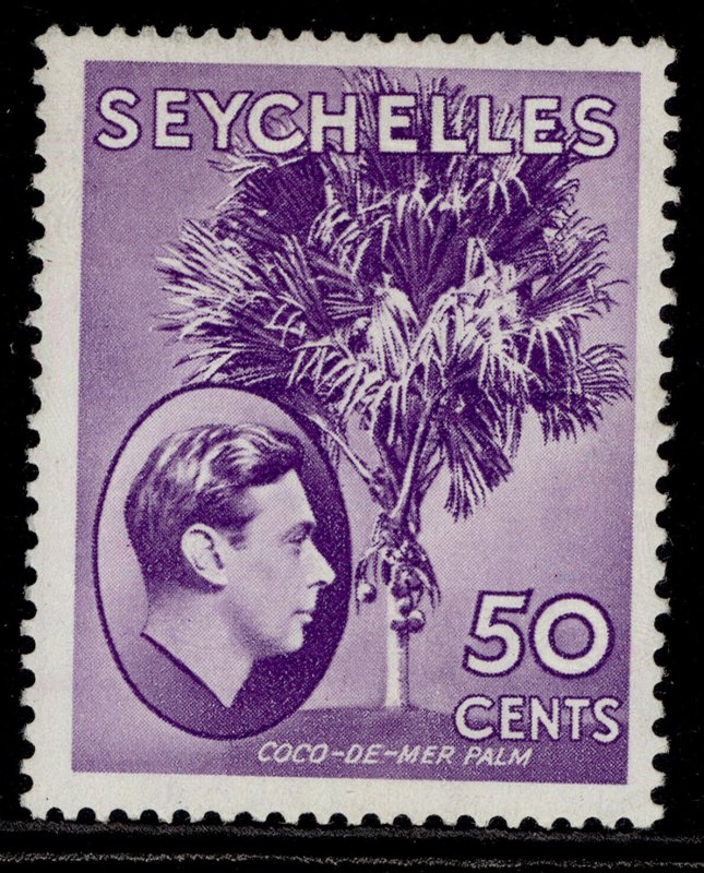 SEYCHELLES GVI SG144b, 50c bright lilac, M MINT. 