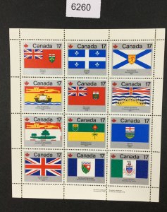MOMEN: US STAMPS  #17c FLAGSHEET CANADA MINT OG NH LOT #6260