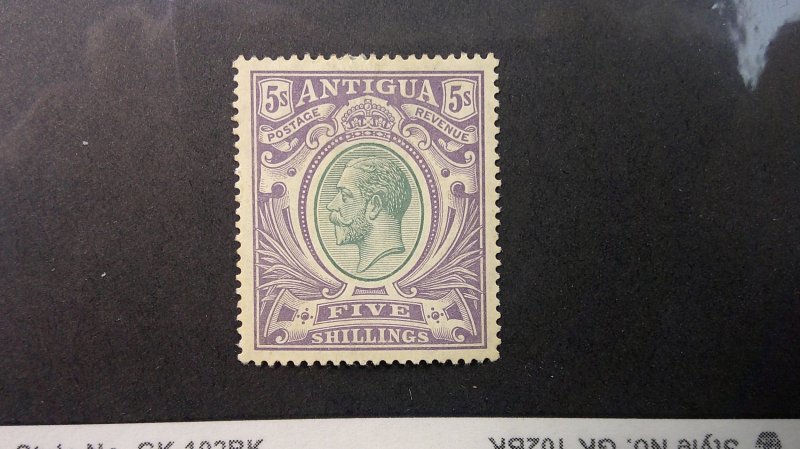 Antigua 1913 Scott# 41 Mint Hinged/Remnant XF High Value