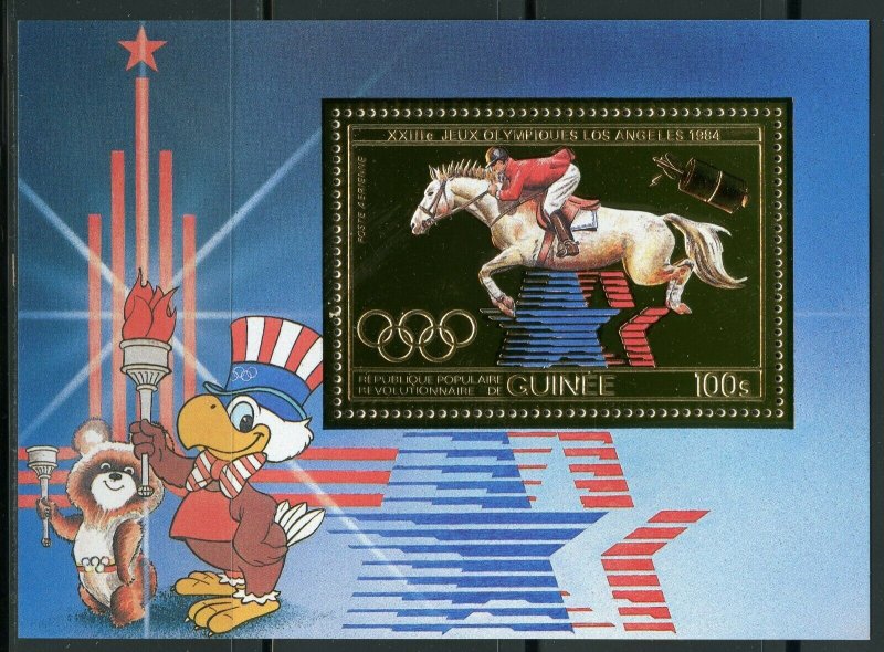 1983 Guinea 935/B59 gold 1984 Olympic Games in Los Angeles 15,00 €