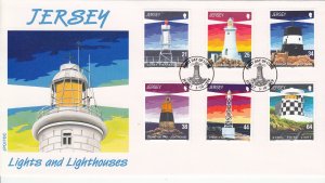 Jersey 1999  Lighthouses  -  on FDC