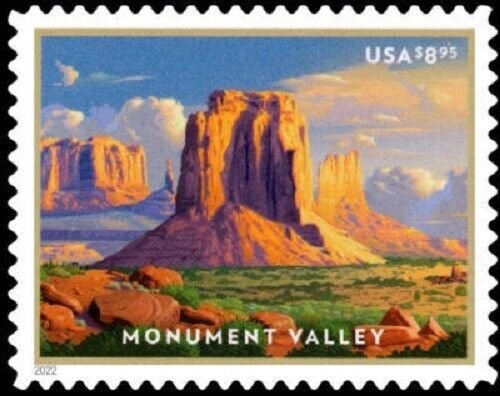 2022 $8.95 (Priority Mail) Monument Valley, Pane Single Scott 5666 Mint F/VF NH