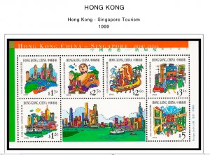 COLOR PRINTED HONG KONG [SAR] 1998-2010 STAMP ALBUM PAGES (156 illustr. pages)