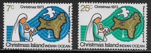 Christmas Island Scott #'s 59 - 60 MNH