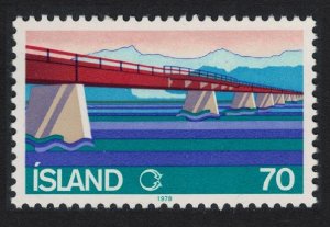 Iceland Skeidara Bridge 1978 MNH SG#565