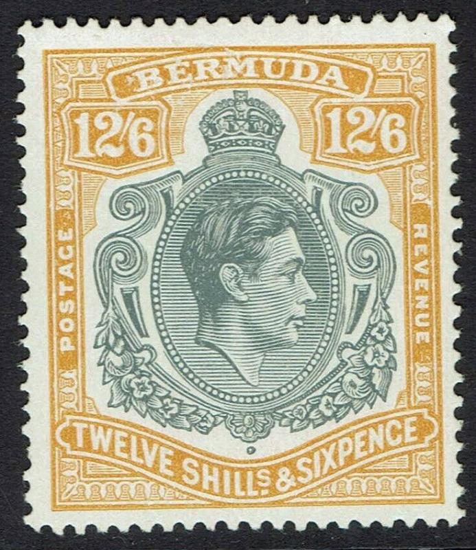 BERMUDA 1938 KGVI 12/6 PERF 14