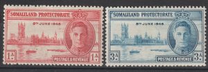 British Somaliland Scott#108-9 1946 MLH KGVI