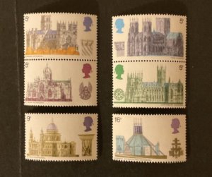 Stamps Great Britain Scott #589-94 never hinged