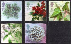 2002 Sg 2321/5 Christmas Used Set of 5