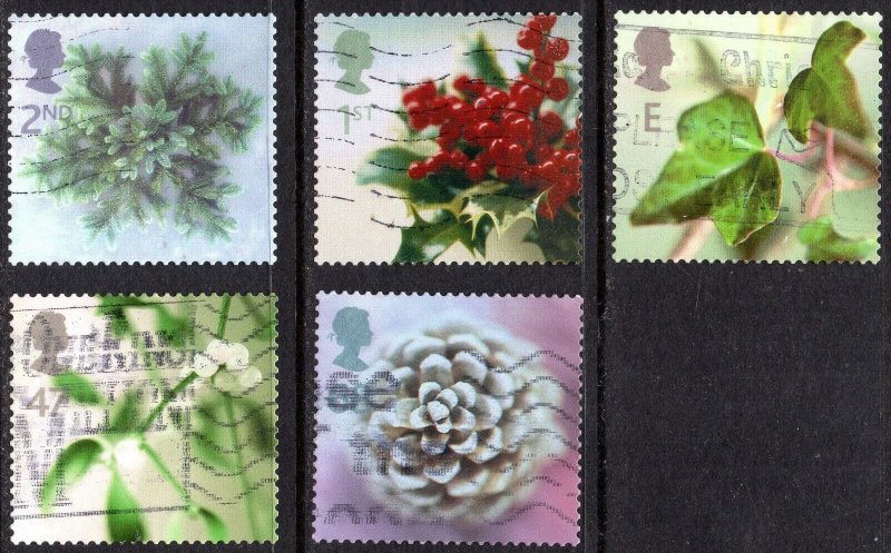 2002 Sg 2321/5 Christmas Used Set of 5