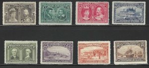 Canada, 1908, Scott #96-103 Tercentenary Set,  Mint, Original Gum, Hinged