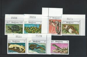 Laos 584-590 MNH