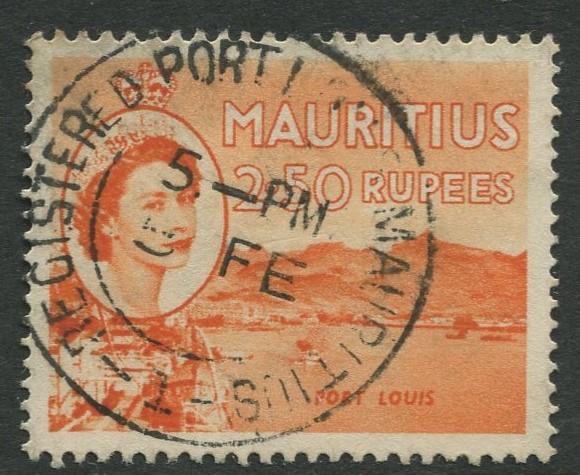 Mauritius - Scott 263 - QEII Definitives -1954 -VFU -Single 2.50r Stamp