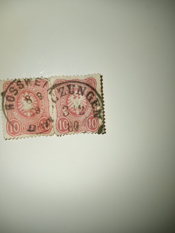 1875-77 Pfennige design issue 10 carmine