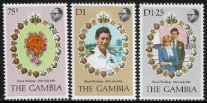 Gambia #426-8 MNH Set - Royal Wedding