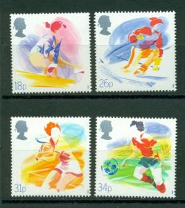 Great Britain Scott #1209-1212 MNH Sports Skiing Soccer CV$3+