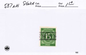 GERMANY  587  MNH  SIGNED