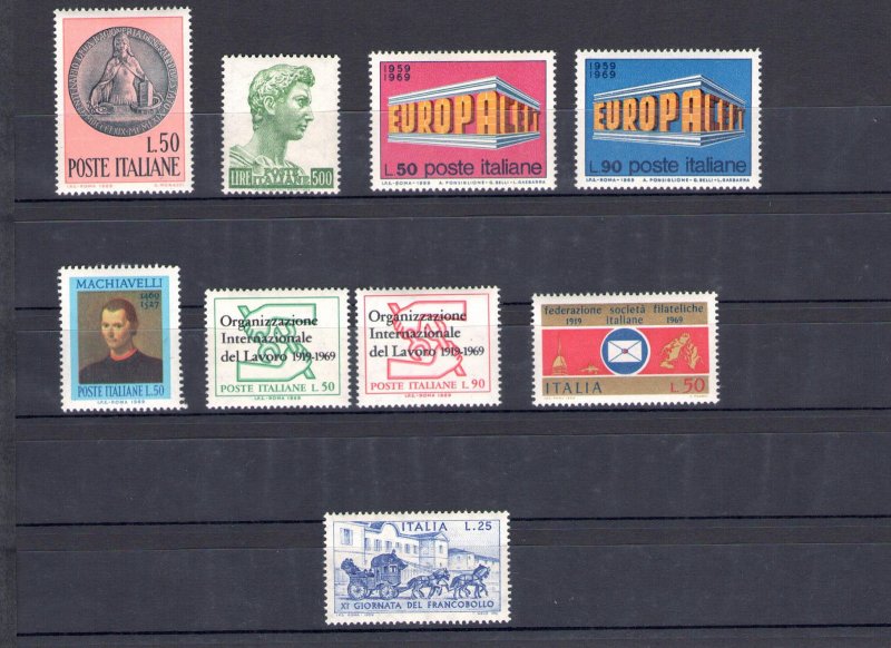 1960-1969 Italy Republic, New Stamps, Complete Vintages SPECIAL OFFER (Without G